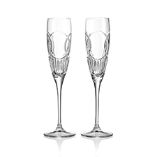 Wedding Vows Toasting Flute 210ml 7floz, Set of 2
