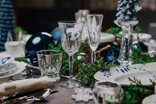 Rogaska Aulide Platinum White Wine Set Of 2