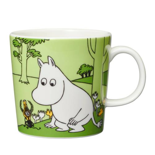 Moomin mug 300ml Moomintroll grass-green