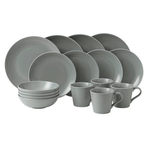 Gordon Ramsay Maze Dark Grey 16 Piece Set, Boxed
