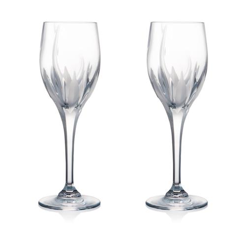 Rogaska Flame White Wine Set of 2