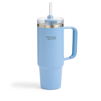 Jasper Tumbler with Straw Blue 888ml