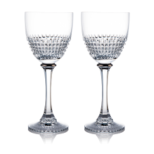 Rogaska Diamond Platinum goblet Set of 2