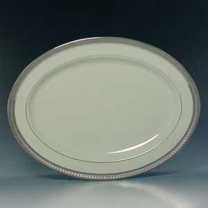 Palatial Platinum Oval Platter 14" Mikasa (1 Only)