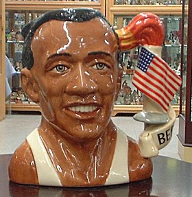 Jesse Owens, D 7019, $70.00, Lg JOY 1996, Royal Doulton Jug