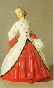 * Ermine Coat, HN 1981, $149.00,  Royal Doulton, UK