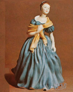 Adrienne ,  HN 2304, blue, Royal Doulton Figurine