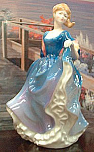 * Elizabeth, HN 2465, $195.00,  Blue, Royal Doulton, UK