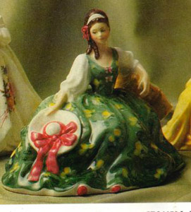 * Elyse, HN 2474, $199.00, Green, Royal Doulton, UK