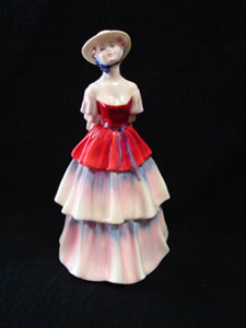 * Eliza, HN 3179, $125.00, lilac/red Royal Doulton, UK