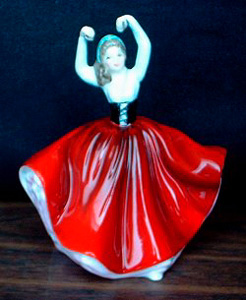 Karen, HN 3270, $125.00, Mini, Red, Royal Doulton