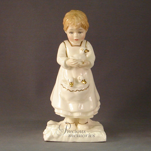 Off To The Pond, HN 4227, $115.00, Ivory/gold LE, Royal Doul