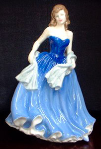 * Moonlight Serenade, HN 4530, $189.00, blue/white